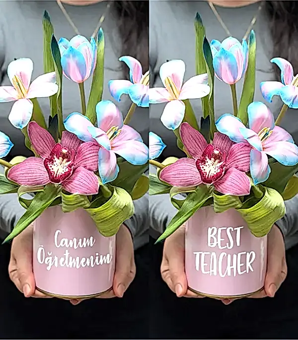 İsme Özel Unicorn Laleler Mini Aranjman