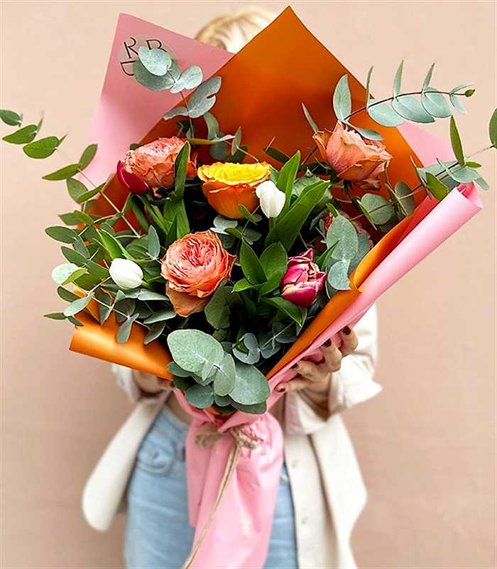Alice in Rüyası Mini Buketi Pembe Somon Turuncu