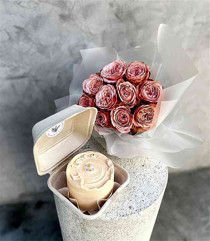 Beam Bakes Somon I Love You Pasta Gül Buketi Seti