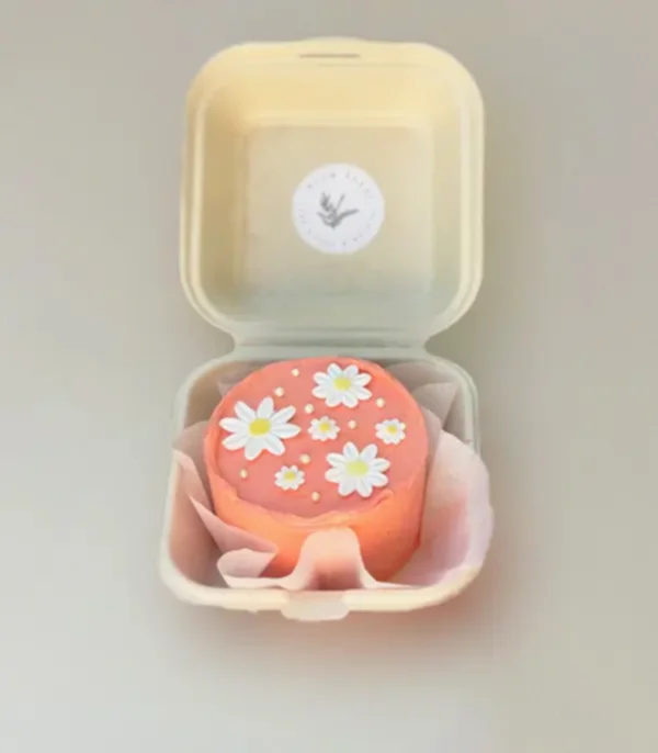 Beam Bakes Turuncu Daisy Mini Bento Yaş Pasta