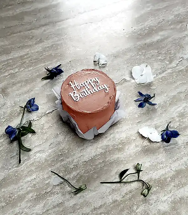 Beam Bakes Turuncu Happy Birthday Mini Bento Yaş Pasta