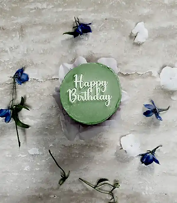 Beam Bakes Yeşil Happy Birthday Mini Bento Yaş Pasta