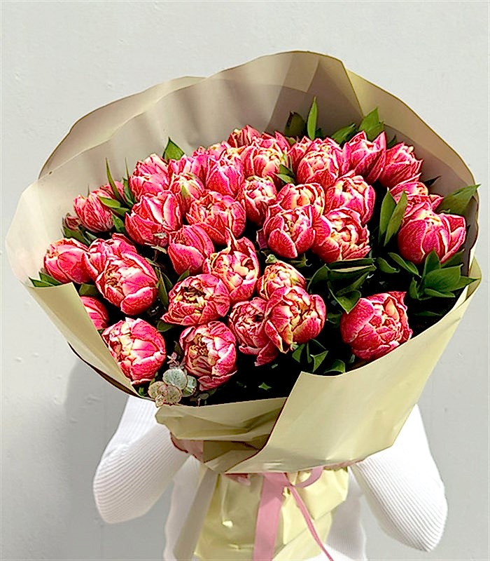 Berry Grand Deluxe 41 Pembe Lale Buketi