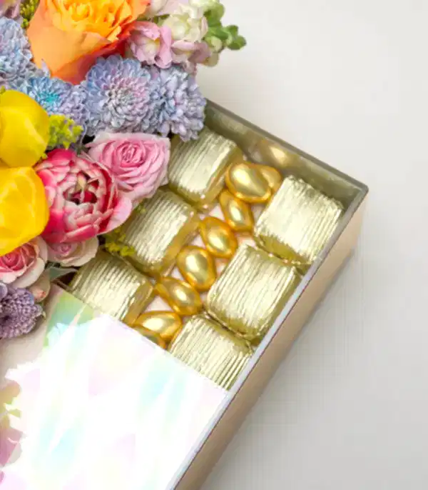 Canım Öğretmenim Rengarenk Çiçekler Çikolata Kutusu