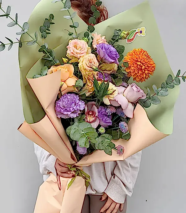 Canım Öğretmenim Lila Gül Anastasya Öğretmenler Günü Buketi (5)