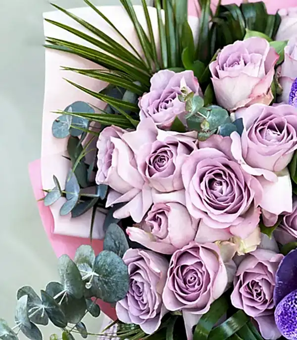 Chloe Deluxe 20 Lila Gül Buketi