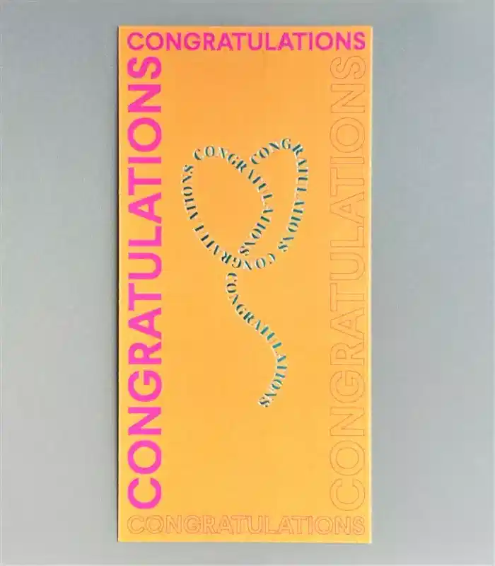 Congratulations Not Kartı