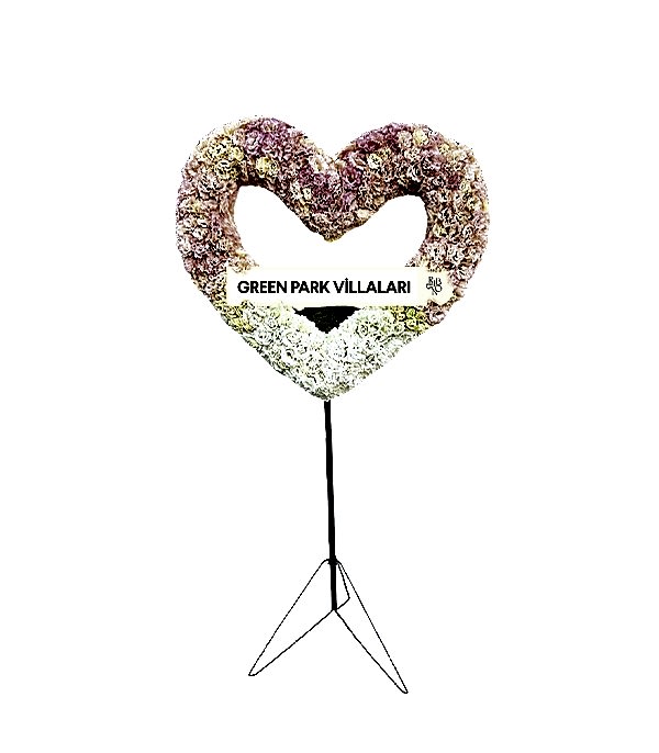 Deluxe Kalp Ferforje Çelenk