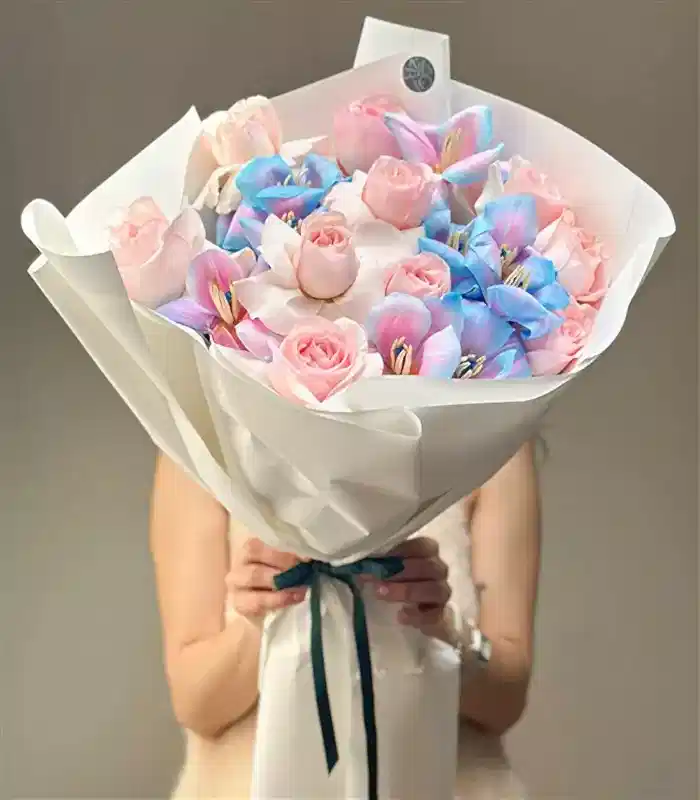 Dreamette Pembe Gül Unicorn Lale Buketi