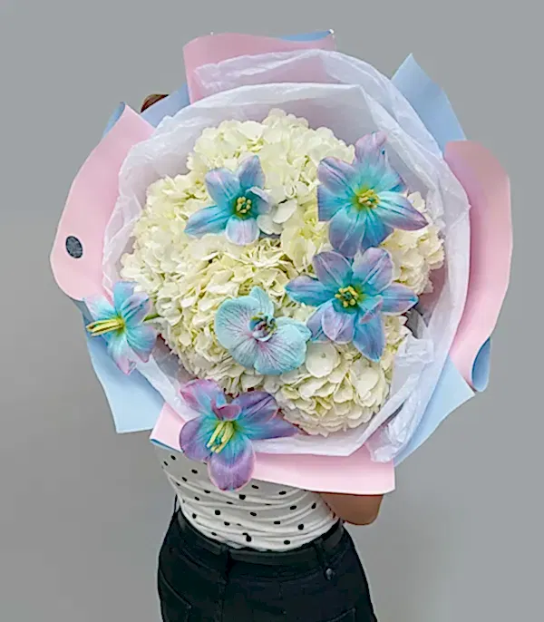 Dreamscape Grand Deluxe Unicorn Lale Ortanca Buketi