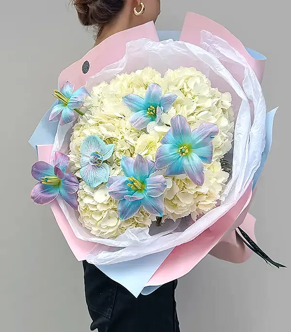 Dreamscape Grand Deluxe Unicorn Lale Ortanca Buketi