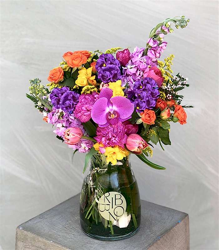 Frida Kahlo Rengarenk Vazo Aranjman