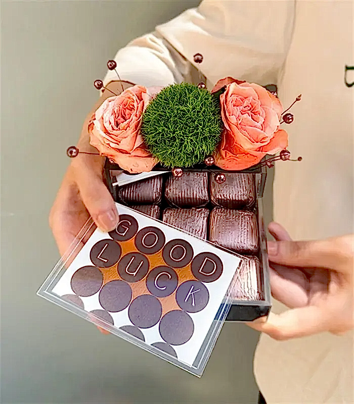 Good Luck Somon Çiçekli Mini Çikolata