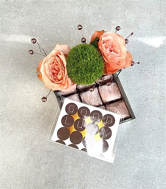 Good Luck Somon Çiçekli Mini Çikolata
