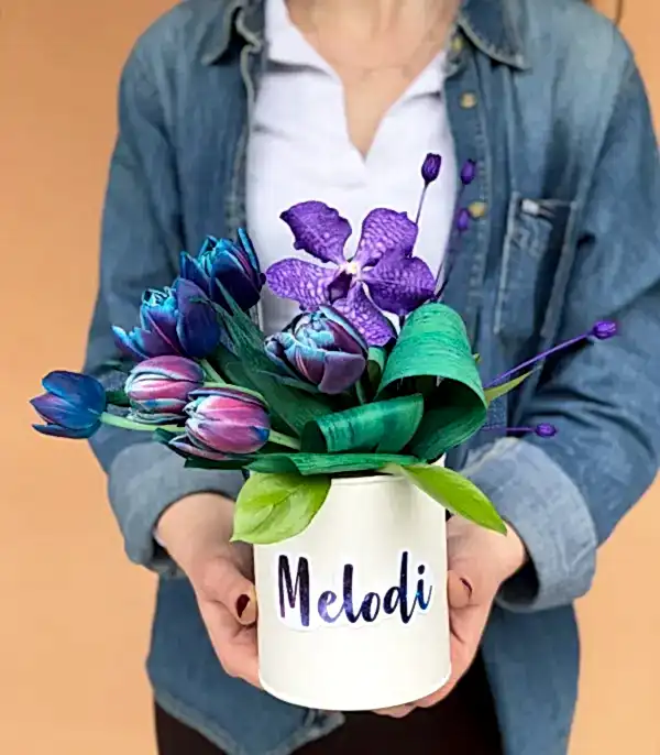 İsme Özel Galaksi Laleler Mini Aranjman
