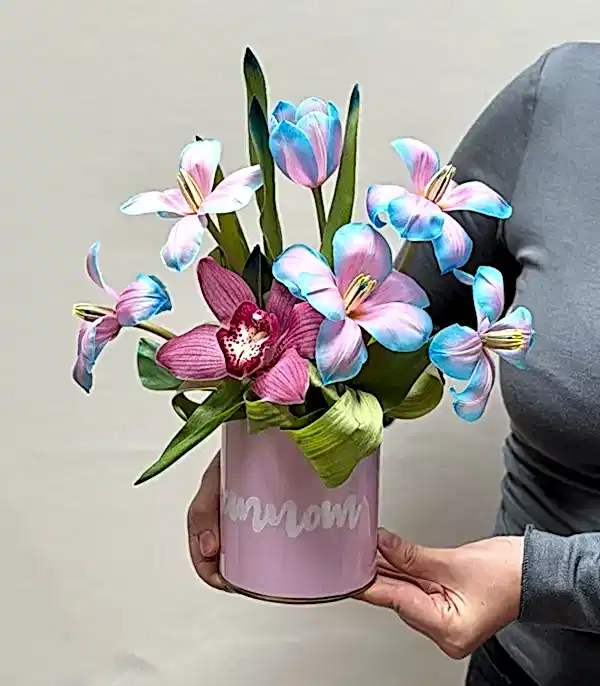 İsme Özel Unicorn Laleler Mini Aranjman