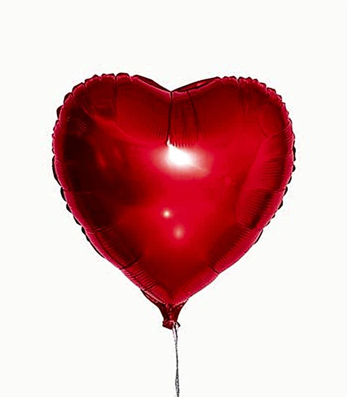 Kırmızı Uçan Kalp Balon 45 cm