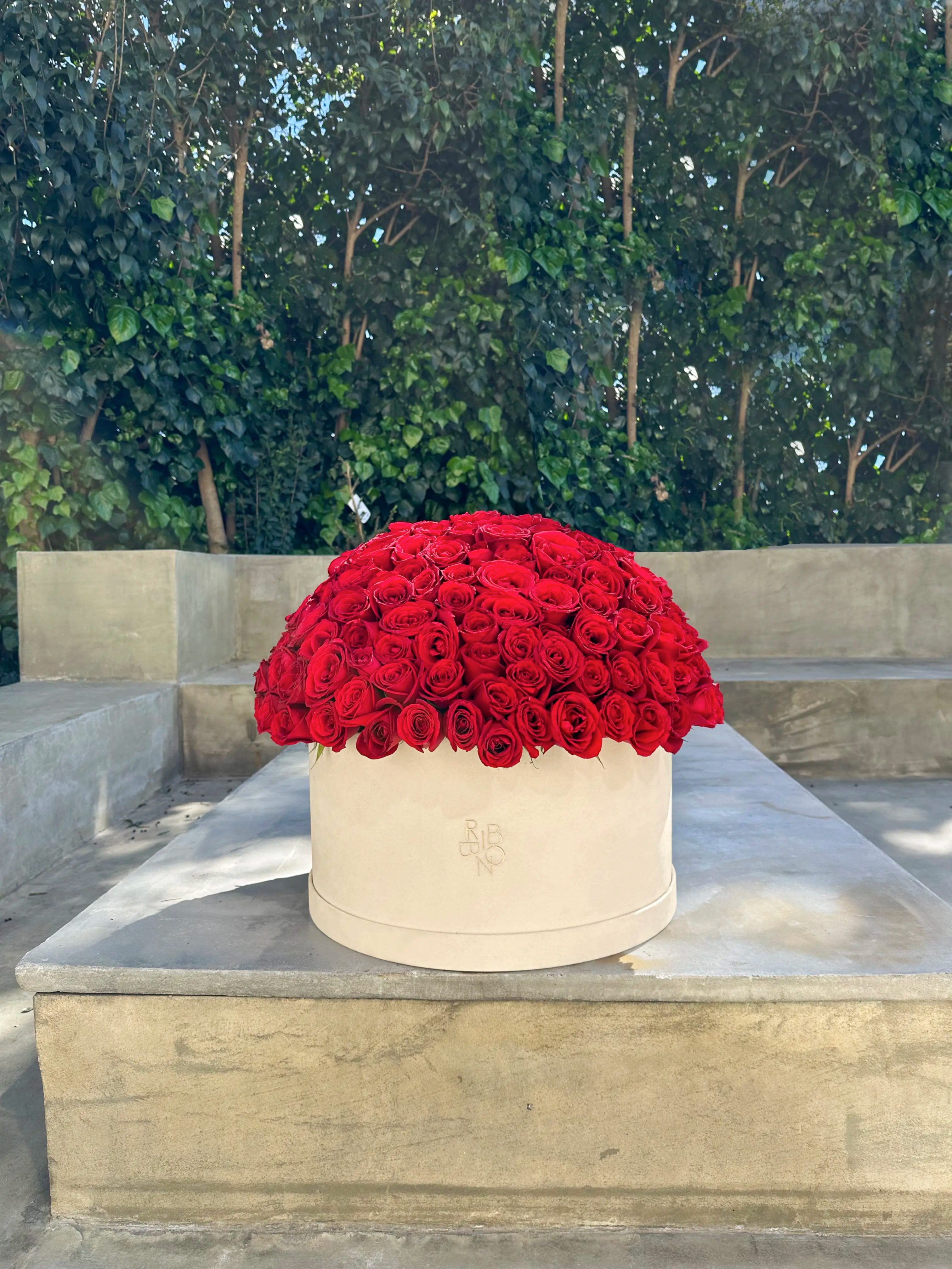 Kutuda 201 Kırmızı Gül Aranjmanı Royal Deluxe