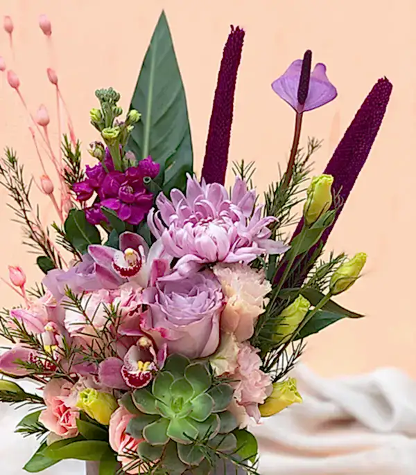 Linda Mini Lila Pembe Kutu Çiçek