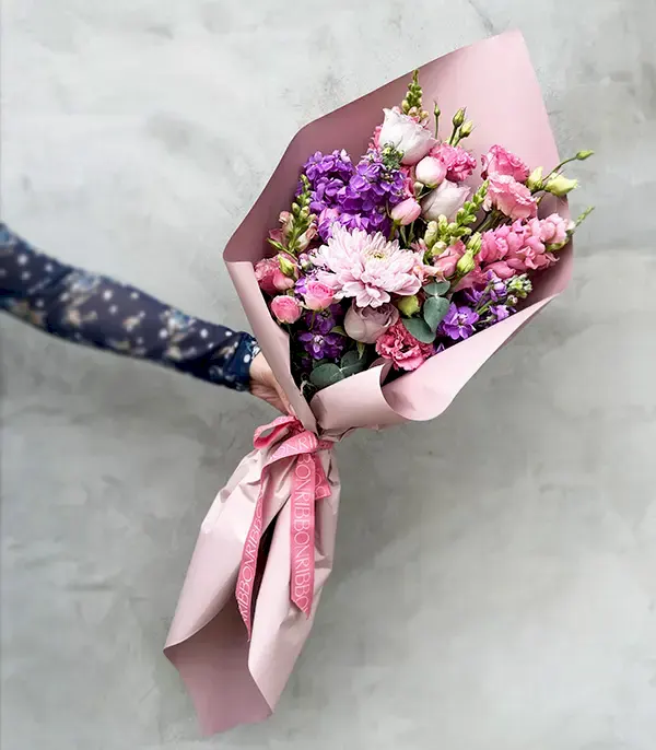 Mini Carla Lila Pembe Buket