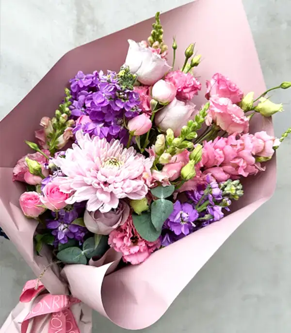 Mini Carla Lila Pembe Buket