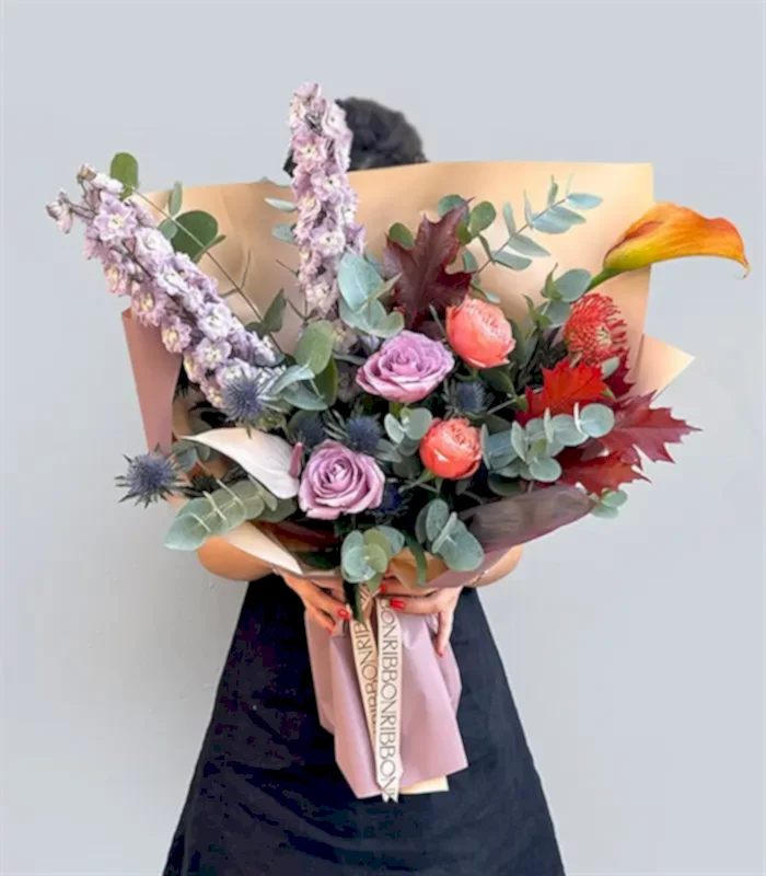 Notting Hill Lila Gül Lucas Sonbahar Buketi