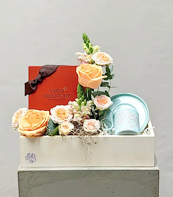 Öğretmenler Günü Harem Chocolate Türk Kahvesi Fincanı Hediye Kutusu