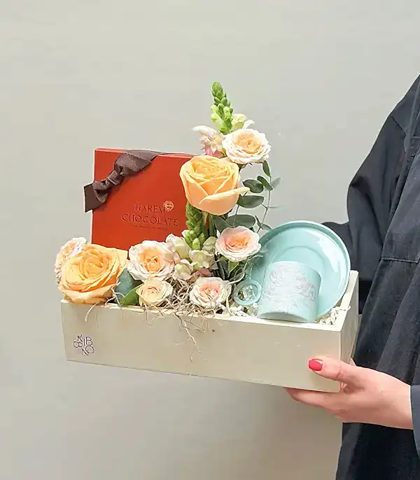 Öğretmenler Günü Harem Chocolate Türk Kahvesi Fincanı Hediye Kutusu