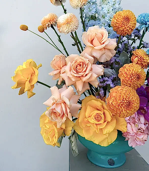 Ottoman Turquoise Tile Deluxe Seramik Vazo Aranjmanı