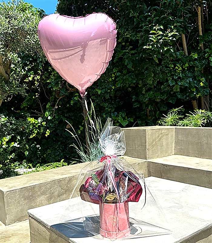 Pembe Uçan Kalp Balon 45 cm