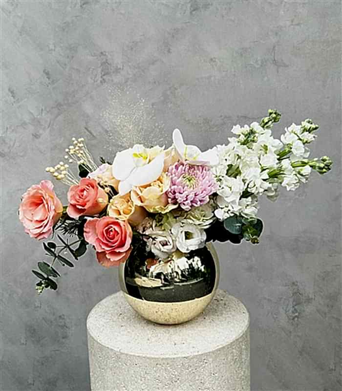 Prenses Diana Silver Vazoda Soft Aranjman