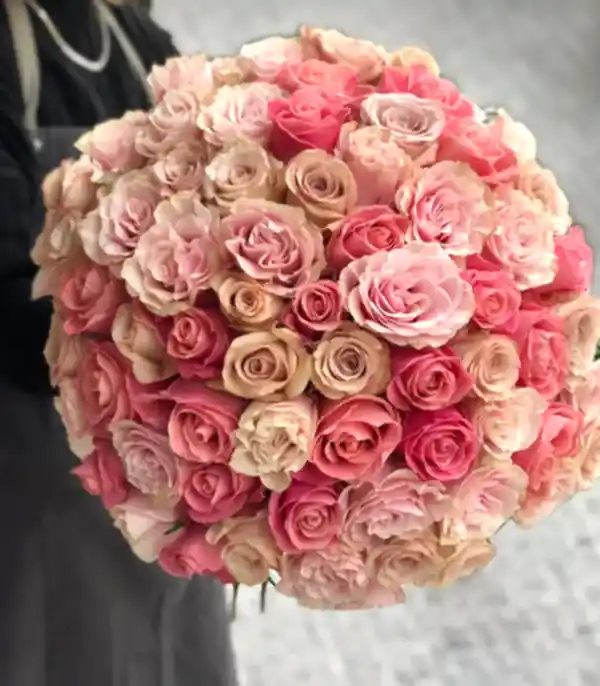 Royal Deluxe Pembe Somon 75 Gül Buketi