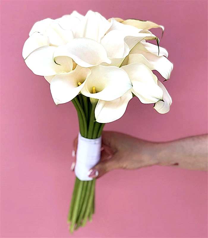 Saf Aşk 20 Beyaz Gala Gelin Buketi