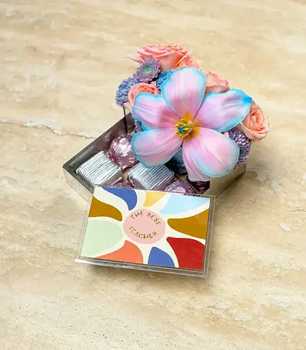 The Best Teacher Çikolata Mini Tepsi-5