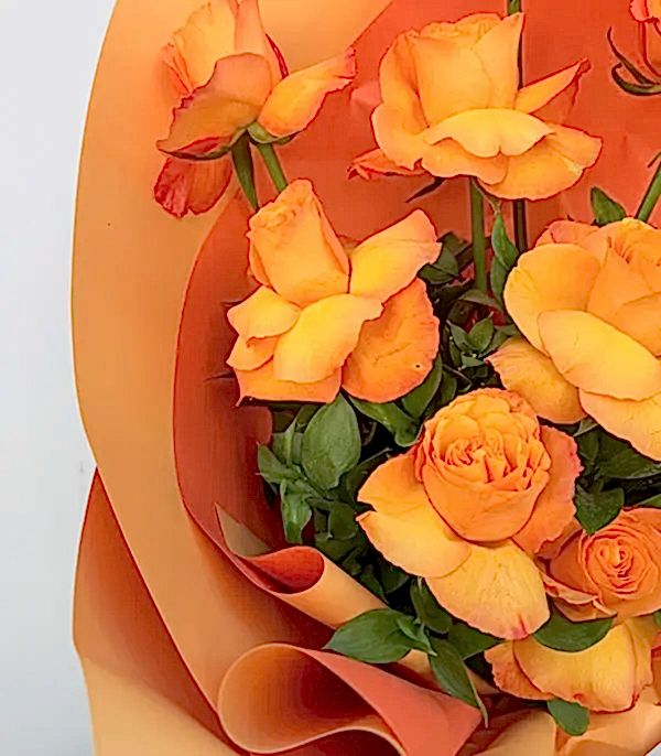 Turuncu Güller Buketi