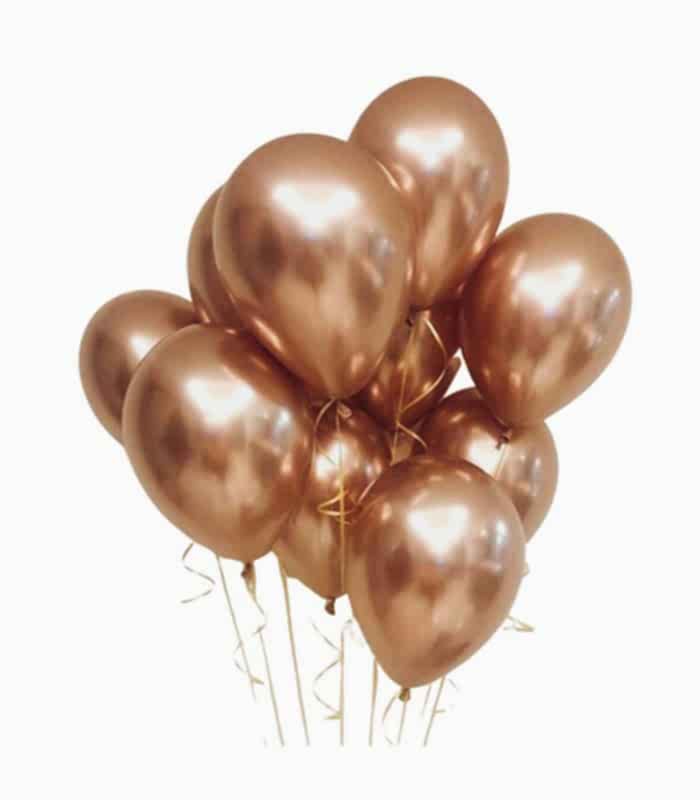 Uçan 10 Balon Seti Bronz