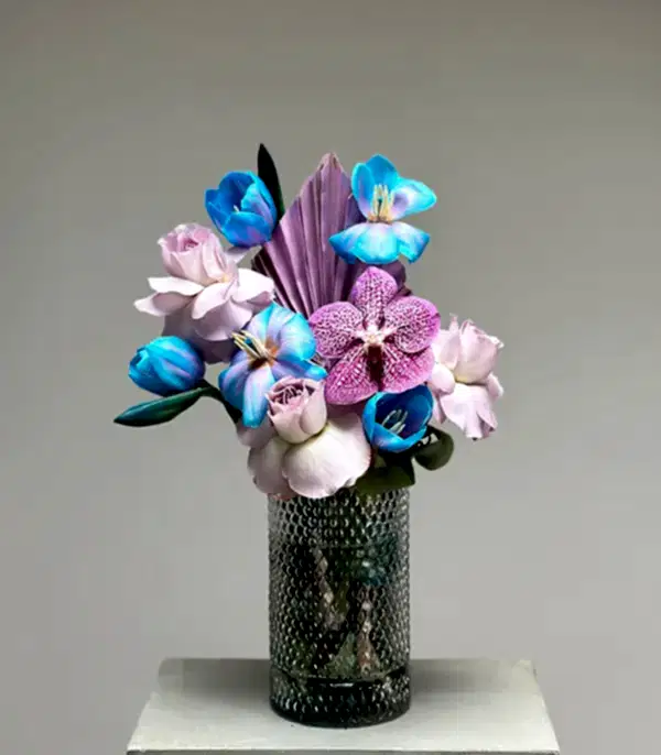 Unicorn Lale Lila Gül Vazo Aranjman