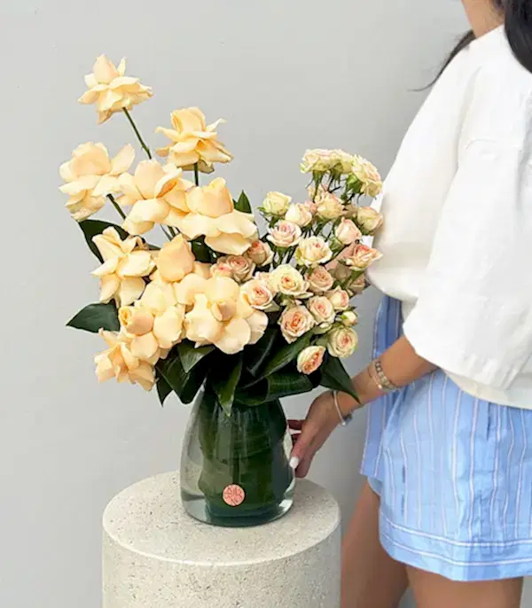 Vanilla Mist Vazoda Kayısı Güller